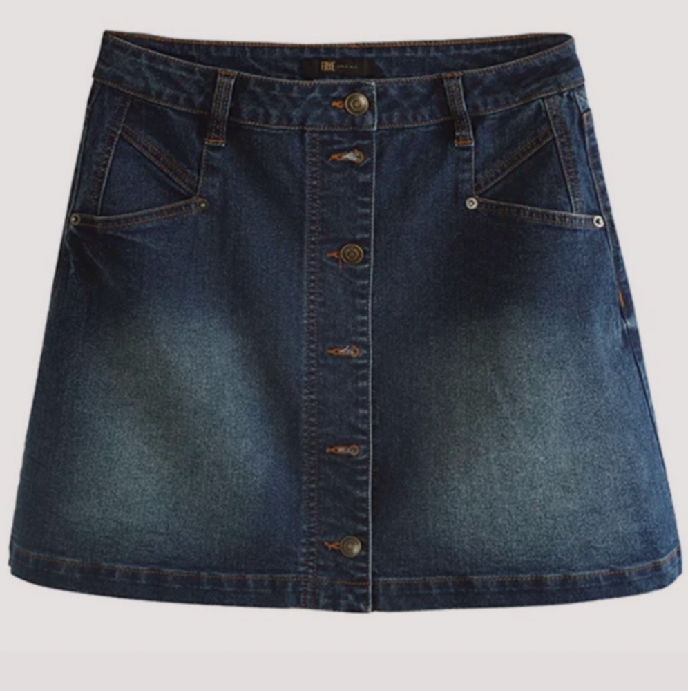NWT Frye Button Front Mini Skirt 0